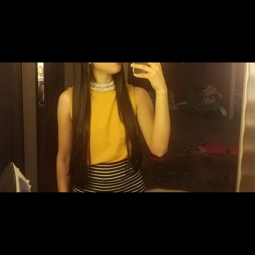 Mustard Yellow Blouse